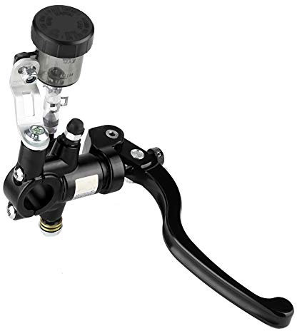 aqxreight - Levier d'embrayage, pompe de frein droite de maître-cylindre de levier d'embrayage hydraulique de moto droite(noir)