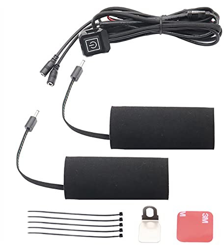 ANCLLO Gants de poignée chauffante pour moto 12V Alimentation USB trois vitesses avec interrupteur Poignée de chauffage de véhicule électrique (chauffage USB)