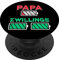 Lustig Zwillinge Batterien Vater Papa PopSockets mit austauschbarem PopGrip