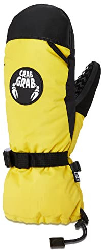 Crab Grab Cinch Primaloft Ski Snowboard Mitt Mellow Yellow Medium