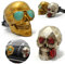 PMELCXD Auto Duft Totenkopf Halloween Geschenk Deko, 2 Auto-Entlüftungs-Charms, Aromatherapie-Zubehör, Auto-Innenausstattung, Aromatherapie-Dekoration