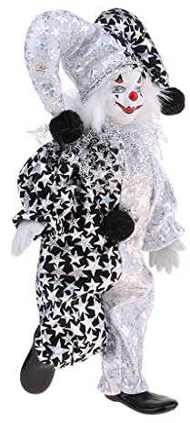 Harilla Lustiger Clown Mann Figur SpielzeugSpielzeugpuppe Spielzeug Weihnachtsdekor Ornamente Geburtstagsgeschenk 23cm