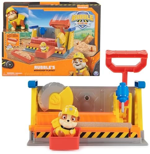 Ruben & Compagnie - Atelier De Ruben - Atelier Creatif De Construction - Figurine Pat Patrouille À Collectionner - avec Sable Magique Kinetic Sand - Pat Patrouille Jouet - Jouet Enfant 3 Ans Et +