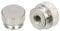 sourcing map Knurled Thumb Nuts, 2pcs M4 x D13mm x H9mm Carbon Steel Knurled Nut with Collar High Head Blind Hole Knurled Thumb Nuts for 3D Printer Parts