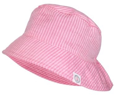 maximo Mini-Fischerhut, Streifen Nackenschutzkrempe, UV 30 Made in Germany 51 rosa nelke-Streifen