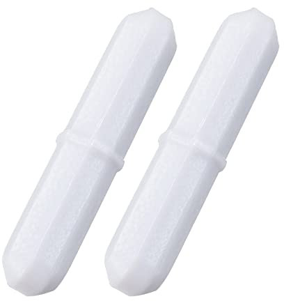 YOKIVE 2Stk Magnetisch Rührstab PTFE Beschichtet mit Ring Typ Rührgerät | Groß für Lab Flüssige Lösung Rühren Mischen(Weiß 1.57 x 0.31)