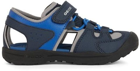 Geox J VANIETT Boy A Sandal, Navy/ROYAL, 24 EU
