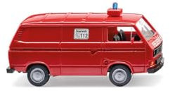 Wiking 060133 H0 Einsatzfahrzeug Modell Volkswagen T3 Feuerwehr Kastenwagen