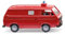 Wiking 060133 H0 Einsatzfahrzeug Modell Volkswagen T3 Feuerwehr Kastenwagen