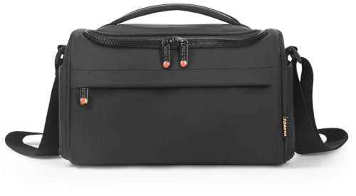 FOSOTO Bolsas para Cámaras Réflex, Fundas para Camaras Fotograficas, Bolsa de Hombro Impermeable para Cámara Reflex DSLR/SLR Objetivos y Accesorios Compatible con Canon Nikon Sony