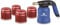 Crisalide®- Saldatore Bruciatore a GAS IN KIT Cannello con fiamma ossidrica Accenzione Automatica PIEZO, 4 Cartucce da 190 gr,1 paio Guanti lavoro, 1 occhiali Plexiglass