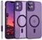 YUANDMI iPhone 11 Hülle mit MagSafe, Hanyhülle iPhone 11 Magnetisch Leicht Dünn Matte Touch Kameraschutz, Kratzfeste Anti-Gelb rutschfest Kratzfest Schutz Stoßfest Hülle für iPhone 11 Dunkel Violett