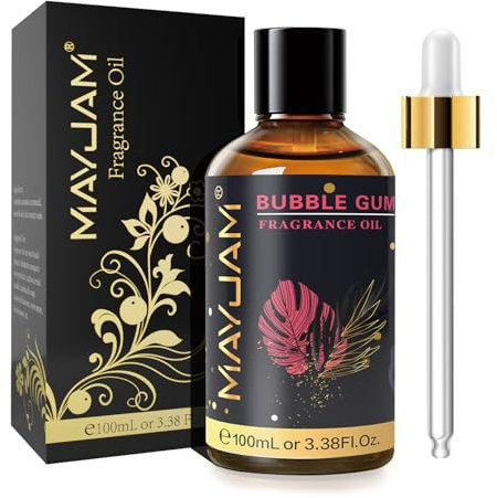 MAYJAM Olio Di Fragranze Di Gomma da Masticare 100ml, Premium Gomma da Masticare Di Fragranze Aromaterapia Per Olio Essenziali di Diffusori, Umidificatori, DIY, Casa