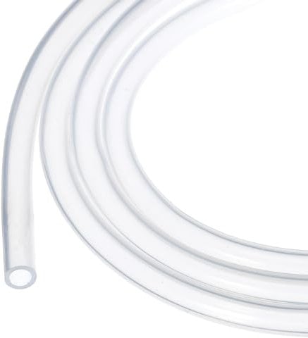 Rebower 3.3ft Silicone Tubing 6mm ID 8mm OD Clear Industrial Plastic Tubing Pure Silicone Hoses for Pump Siphoning Draining Irrigation Brewing, 1/4