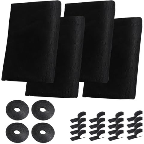 Mosquitera Ventana,Tela Mosquitera,4 Paquetes Negro Anti Mosquito Malla 130x150cm Insectos de la Protección de la Ventana se Mosquitera Ventanas Puede Cortar