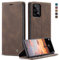 Cracedily Coque pour Samsung Galaxy A33 5G Pochette, Etui Protection Housse Premium en Cuir PU,Etui à Rabat Pochette de Portefeuille Étui pour Samsung A33 5G Case, Café