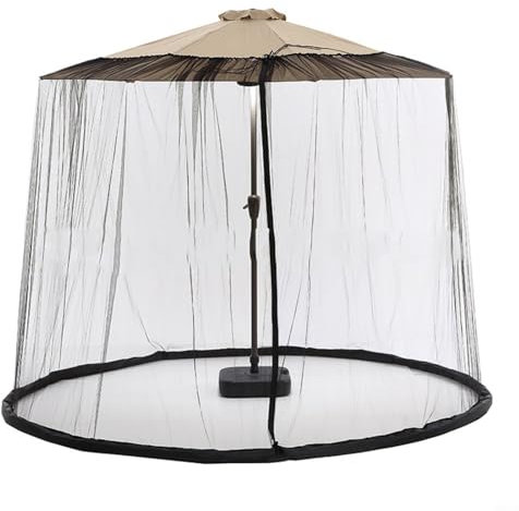 Robusta zanzariera per ombrelloni da esterni, adatta per zanzariere in cortile (335 x 240 cm)