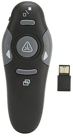 Präsentations-Clicker, 15 M Entfernung, 2,4 GHz Presenter-Fernbedienung, 2-in-1-Typ-C- und USB-PPT-Clicker, Folienvorschub mit Lautstärkeregelung für Computer, Laptop, Mac, Keyn