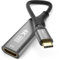 deleyCON 10cm USB C a HDMI Cable Adaptador Corto 4K 60Hz (1080P 2K@165Hz 144Hz 120Hz 60Hz) HDR Thunderbolt 3/4 a HDMI Convertidor Compatible con iPhone iPad MacBook Tablet Portátil Teléfono Móvil