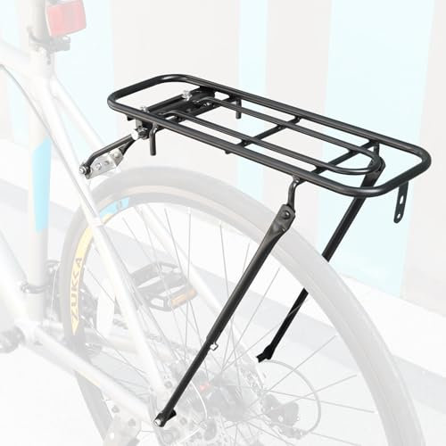 GRELiving Fahrrad Gepäckträger Mountainbike Einstellbare Fahrradgepäckträger,Schnellverschluss Gepäckträger verstellbar für 26/27.5/29Zoll MTB & 700c Rennrad & Stadtrad