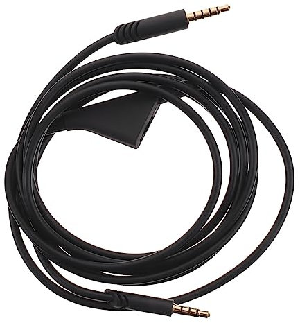 Housoutil Cable De Reemplazo De Audio Para Auriculares Compatible Con Logitech Conector Negro Para Sustitución De Cables De Audio