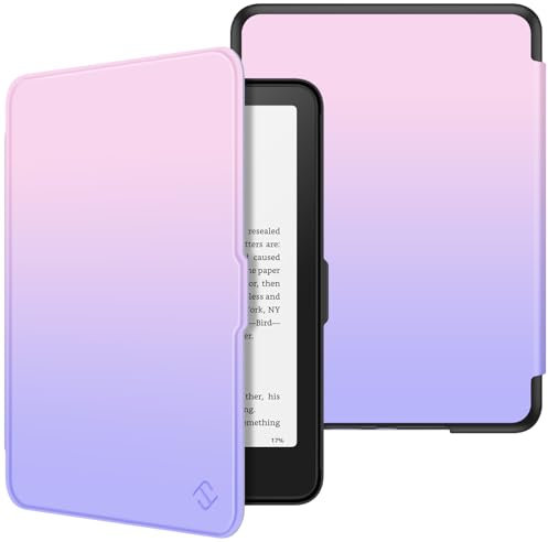 FINTIE Étui pour 7 Kindle Paperwhite (12e Génération, 2024) et Kindle Colorsoft (1re Génération, 2025/2024), Coque Fine et Léger, Housse Réveil/Veille Automatique, Ombre Fantaisie