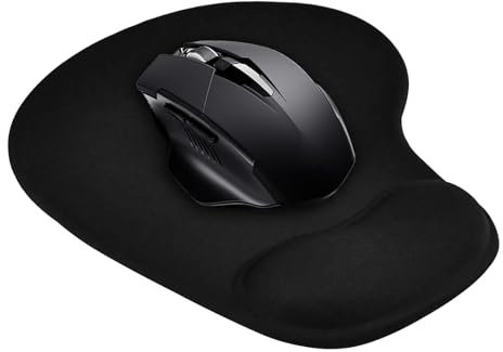 Gel Mouse Pad, Ergonomic Mouse Mat Wrist Support, Gel Mouse Mat and Wrist Support, Non-Slip PU Base Mousemat, Mousepad with Wrist Support, Mouse Wrist Rest Support Pad for Computer Laptop