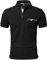 geeksport Poloshirt Herren Kurzarm Golf Polo mit Tasche Kontrastfarbe Sommer Atmungsaktive T-Shirt Business Elegant Polohemd für Männer(Schwarz 2XL)
