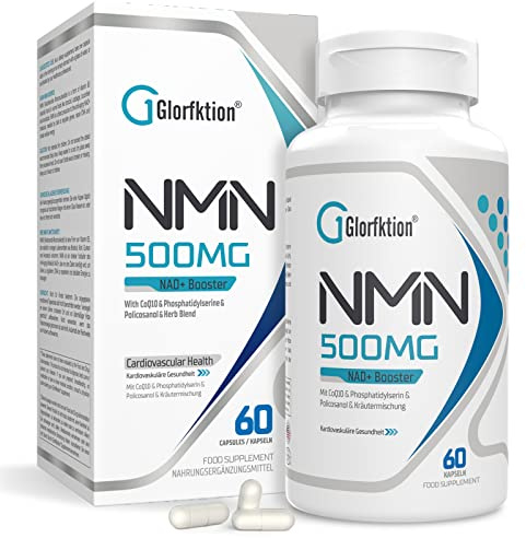 NAD Supplement | 750mg Advanced NAD Contains All 7 Ingredients in 1 Capsule | NAD+ Booster for Anti Aging | 60 Count Capsules (60 Count (Pack of 1))