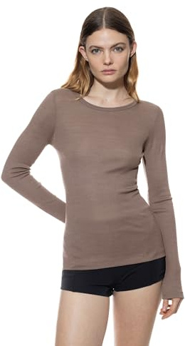 Mey Damen Langarmshirt Schurwolle Serie Wool Love | Legere Passform, Weiter Rundhalsausschnitt, Gerader Schnitt, Luxuriöser Glanz, Gr. 34/36-46/48