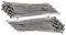TERF® 100 Pcs Grey Cable Ties 100mm (4'') X 2.5mm Premium Nylon Zip Ties Wraps Secure Self Locking Mechanism Small Plastic Tie for Home Office Garden Garage Workshop and DIY