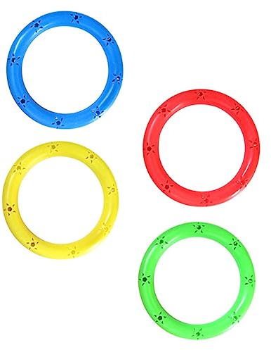 YARNOW 4pcs Boys and Girls Hand Bells Gymnastics Dance Prop Rattle Shaker Ring for Home Exercise