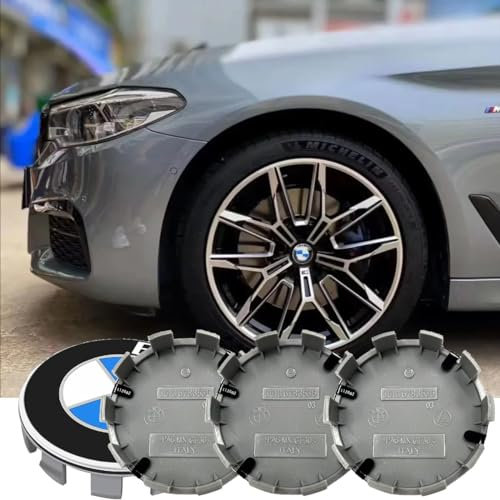 Brogtorl 4 Stück Nabendeckel für 68MM Radnabenkappen Felgendeckel Felgenkappen Nabenkappen Wheel Caps Radnabenabdeckung