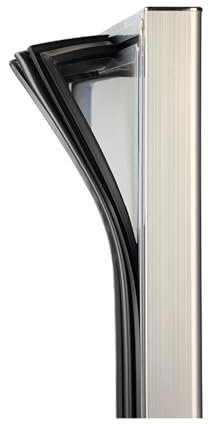 Guarnizione universale per sportello del congelatore, guarnizione magnetica in gomma, ricambio per porta del frigorifero, dimensioni personalizzate, colore nero