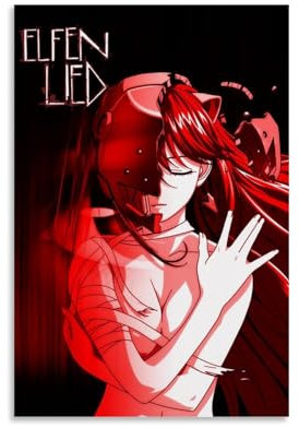 TUWQYEQ Elfen Lied (3) Poster, Wandkunst, ästhetisches Leinwandbild, Poster, Vintage-Gemälde für Zimmer, 30 x 45 cm, ungerahmter Stil