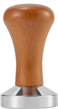 Espresso-Tamper aus Edelstahl, Handpresse für Café, Hotel, Braun, 90 x 49 mm