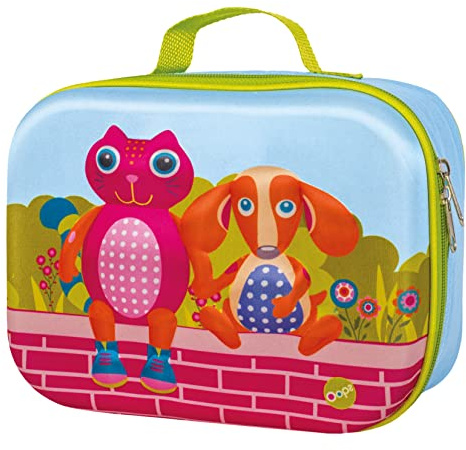 Bino Snackbox Hund isolierte Lunchbox/Kindergartentasche, Kindergarten Zubehör, Zubehör für Schulkinder (verstellbarer Tragegriff und Schultergurt, hochwertige Materialien, kindgerechtes Design)