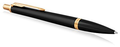 Parker Urban Kugelschreiber | Muted Black mit Goldzierteilen | mittlere Spitze | Blaue Tinte | Geschenkbox