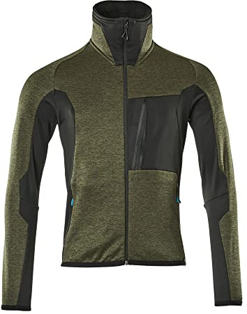 Mascot 17103-316-3309-3XL Fleecepullover Mit Reißverschluss Größe in Moosgrün/Schwarz, 3XL