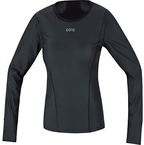 GOREWEAR M WINDSTOPPER Base Layer Thermo Shirt Langarm Damen, Black, 40