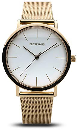 BERING Damen Uhr Quarz Movement - Classic Collection mit Edelstahl und Saphirglas 13436-334 Armbandsuhren - 3 ATM