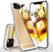 moex Mirrored Silicone Case compatible with iPhone 11 Pro Max | Phone Protection + Mirror, Golden