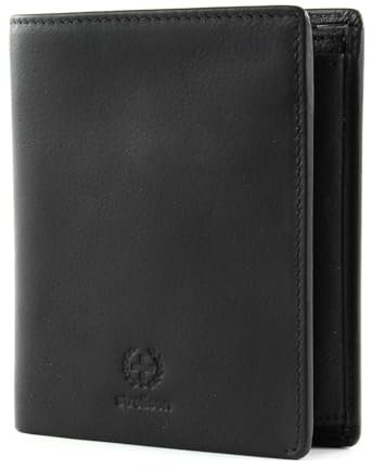 Strellson, Praktischer Herren Geldbeutel, Portemonnaie, Blackwall Jorge Billfold V8 aus Leder, Schwarz