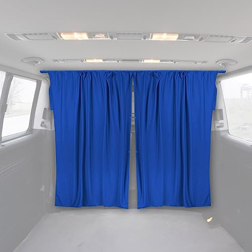 OMAC Fahrerhaus Führerhaus Gardinen Sonnenschutz kompatibel mit Dacia Dokker Blau 2tlg
