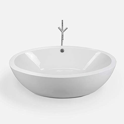 Freistehende Badewanne Modernes Innovatives Design 190x120cm Tiffany+wasserhahn