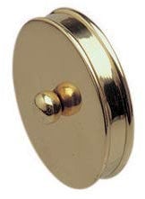 Jackson Woodturners Brass Slim End Caps - Pair 54mm Diameter