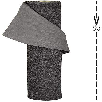 OLIVO.shop | TRAFFIC - Tappeto zerbino antiscivolo su misura per interno ed esterno, sagomabile, effetto moquette, 3 colori (Antracite, 1X1)