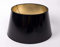 Designer-Lampenschirm-Schwarz-rund-konische Form Ø 40cm innen Gold