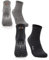 Occulto Damen Stoppersocken 80% Baumwolle 2-4 Paar (Modell: Madeleine) 2 Paar|Schwarz,Grau 39-42