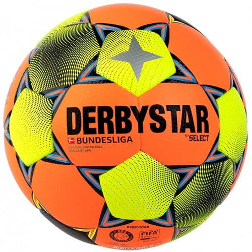 Derbystar 2. BL Brillant Aps Winter Ball Erwachsene Uni, Orange Petrol Gelb, 5